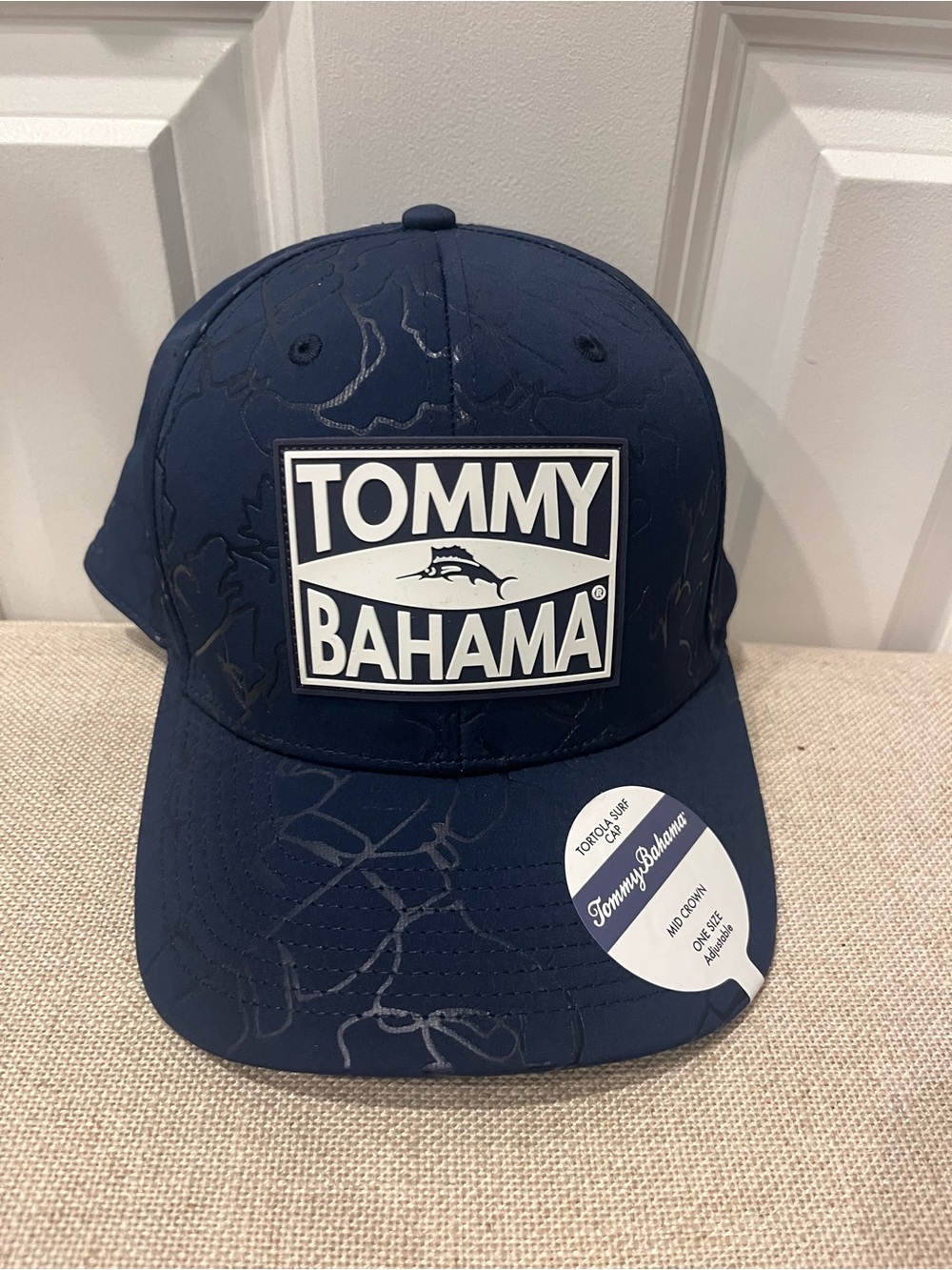 NWT TOMMY BAHAMA MEN'S TORTOLA SURF CAP- NAVY BLUE
